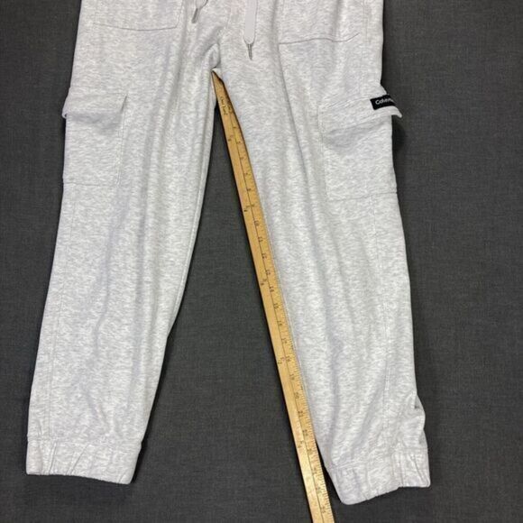 Calvin Klein Cargo Joggers Womens Size XL Grey Drawstring Streetwear Sweatpants - Picture 12 of 15